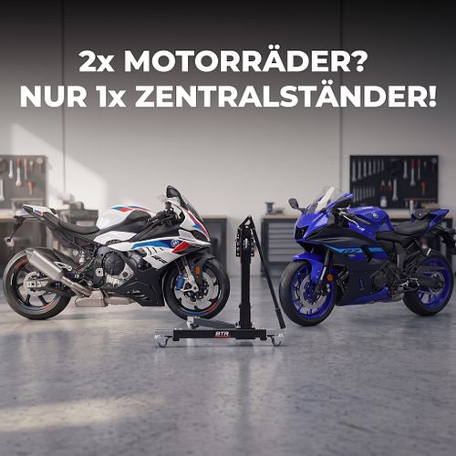 Zentralständer-Wechselkit: ein Ständer, mehr Bikes
