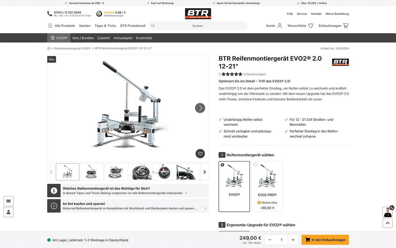 Versandkosten ins Ausland