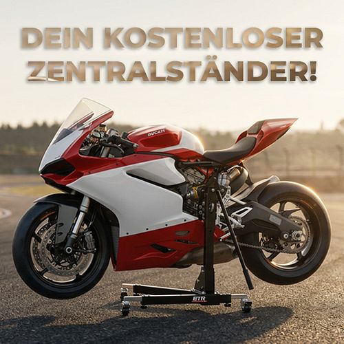 So bekommst Du den EVOLIFT® Zentralständer gratis