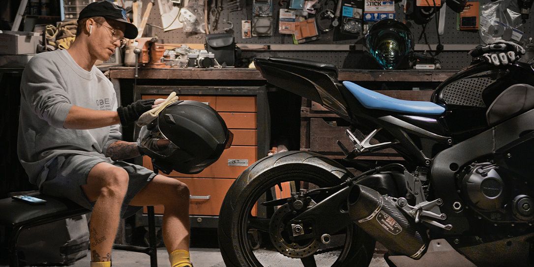 Motorrad reinigen