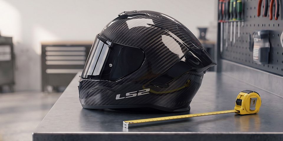 Motorradhelm messen: Größe & Passform finden