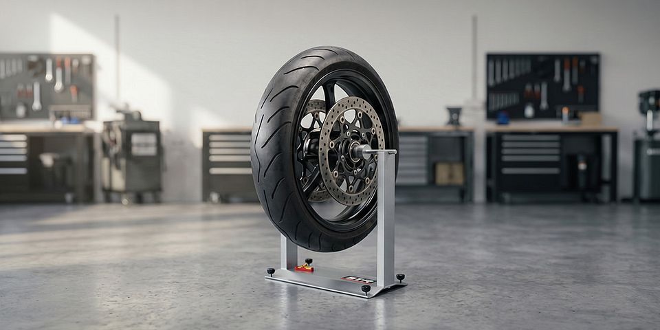 Motorradreifen selber wuchten
