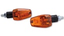 Vorschaubild HIGHSIDER smart IMOLA 1 Glühlampen Mini Indicator Gehäuse Schwarz / Linse Orange (Paar), Vorn & Hinten