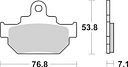 Vorschaubild SBS Bremsbelag 581HF Street Ceramic