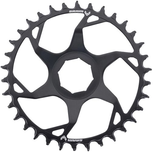 SRAM Kettenblatt Eagle Transmission E-MTB 34 Zähne schwarz Kettenblatt aus Stahl, Kettenlinie 55 mm