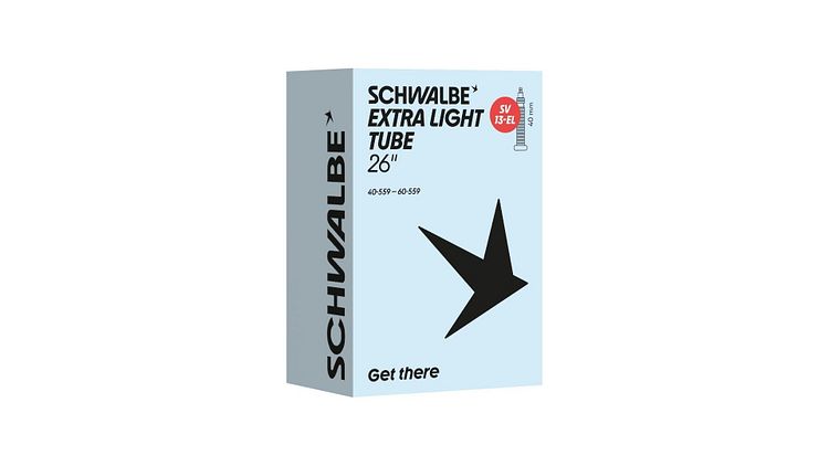Schwalbe Schlauch Nr. 13-EL Extralight 26 Zoll Sclaverandventil (SV)