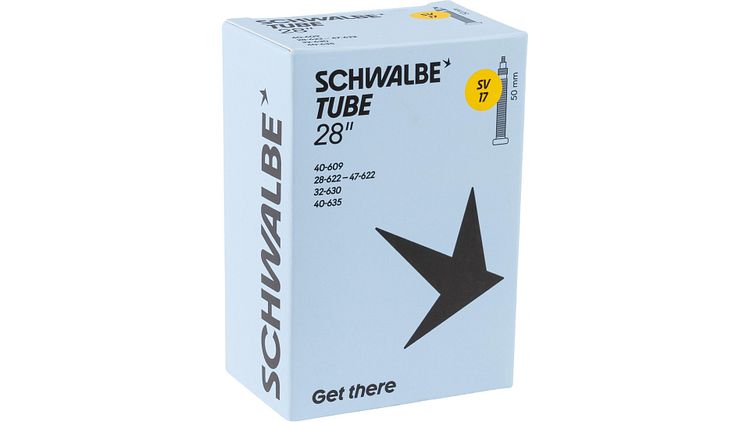 Schwalbe Schlauch Nr. 17 28 Zoll Sclaverandventil (SV), 50 mm