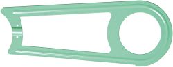 Herrmans Kettenkasten Swan Retro grün pastelgreen