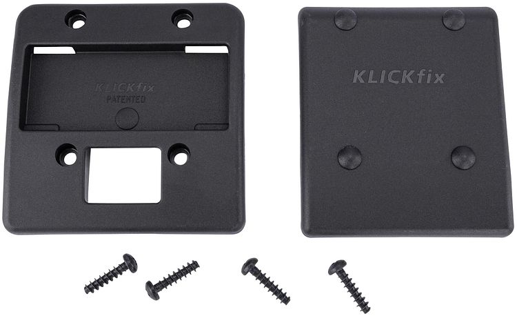KLICKfix Korb Structura schwarz breite Kunststoffbänder