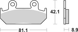SBS Bremsbelag 593DCC Road Racing Classic Dual Carbon
