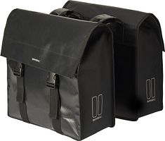 Basil Doppeltasche Urban Load schwarz MIK