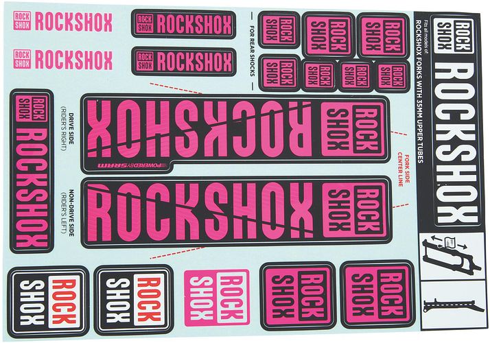 RockShox Dekor Set Ø 35 mm violett