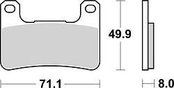 SBS Bremsbelag 806DS-1 Road Racing Endurance (Giftiger Biss)
