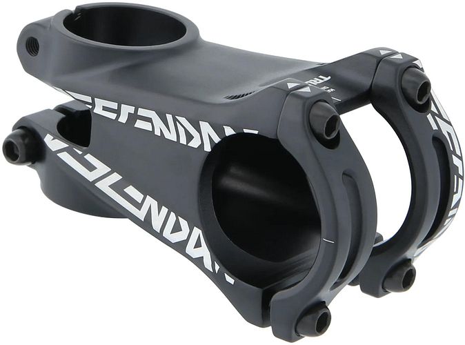 Truvativ Vorbau Descendant 60 mm schwarz 35 Lenkerklemmung, weißes Dekor
