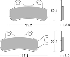 SBS Bremsbelag 957PSI Offroad Racing EVO Sinter