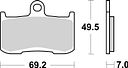 Vorschaubild SBS Bremsbelag 782HF Street Ceramic