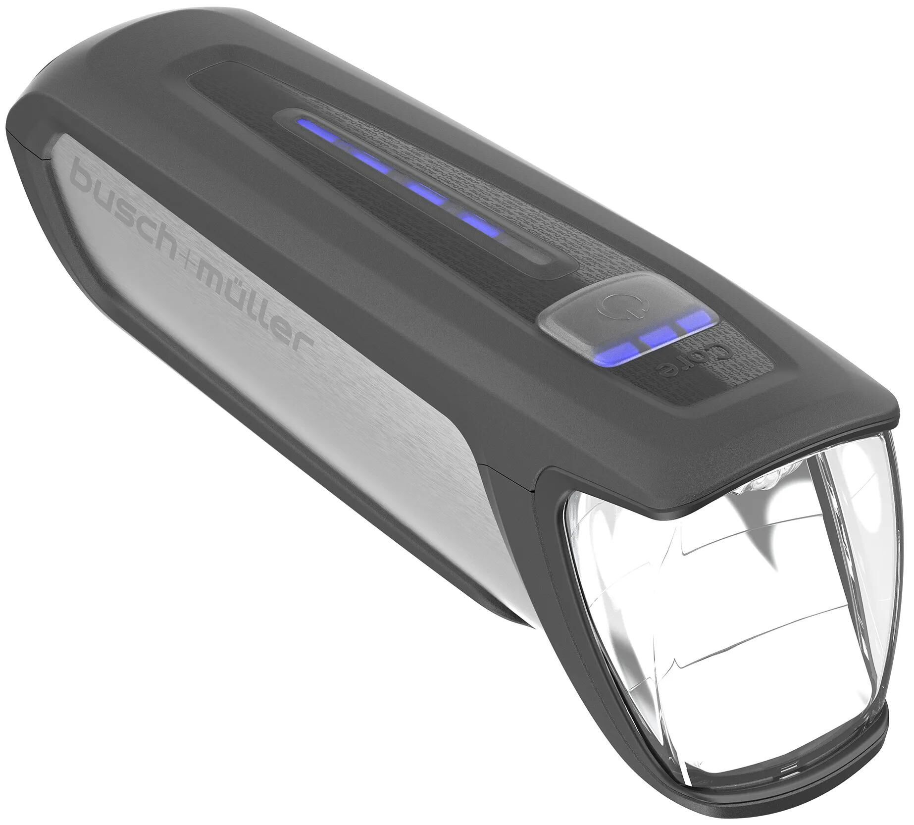 Busch + Müller Leuchten-Set Ixon Core 2 schwarz ohne Netzteil und Ladekabel