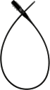 Vorschaubild Trelock Zahlen-Kabelschloss Strap It 53 cm schwarz