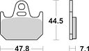 Vorschaubild SBS Bremsbelag 659HF Street Ceramic
