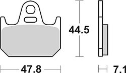 SBS Bremsbelag 659HF Street Ceramic
