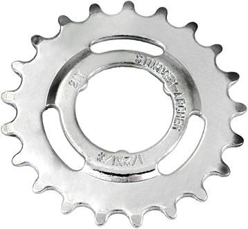 Sturmey Archer Steck-Zahnkranz 21 Zähne silber
