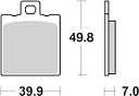 Vorschaubild SBS Bremsbelag 737HF Street Ceramic
