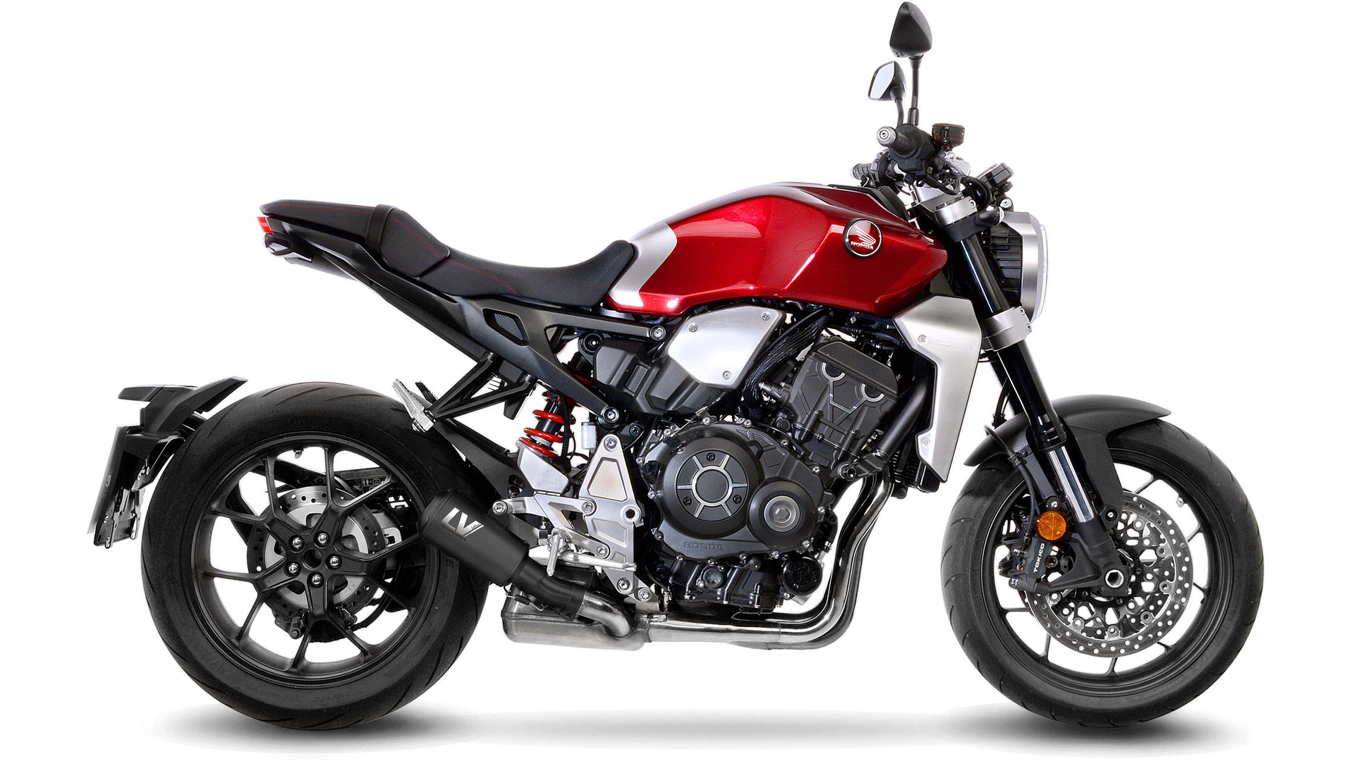 LeoVince SLIP-ON Edelstahl SBK LV-10 Schwarz für HONDA CB 1000 R