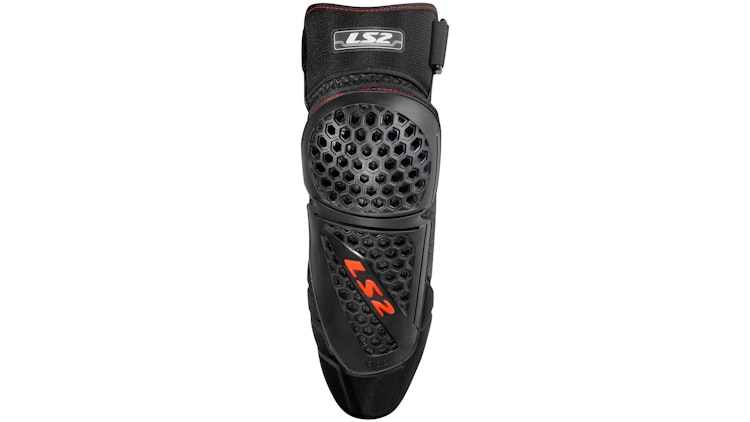 LS2 Knieprotektoren Rookie Größe S - L Schwarz / Rot