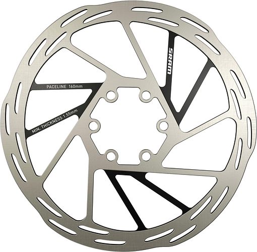 SRAM Bremsscheibe Paceline 160 mm silber