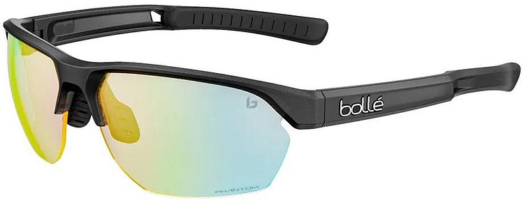Bollé Brille Victus schwarz black frost, Gläser Phantom Clear Green