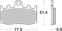 SBS Bremsbelag 796HF Street Ceramic