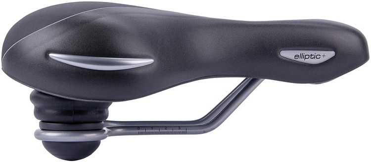 CONTEC Sattel Elliptic + schwarz/silber Herren, L 269 x B 199 mm