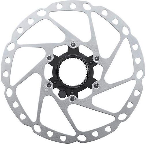 Shimano Bremsscheibe RT-EM600 180 mm silber mit Außenverzahnung, für STEPS Geschwindigkeitssensor