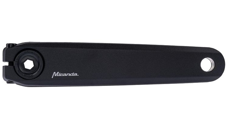 Miranda Kurbel Delta 0 LS rechts 165 mm schwarz Für Shimano EP8, ohne Kettenblatt