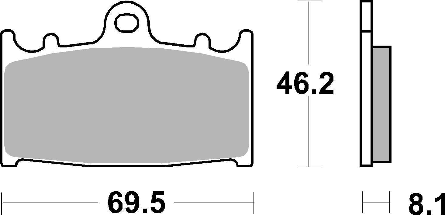 SBS Bremsbelag 631RSI Offroad Racing Sinter