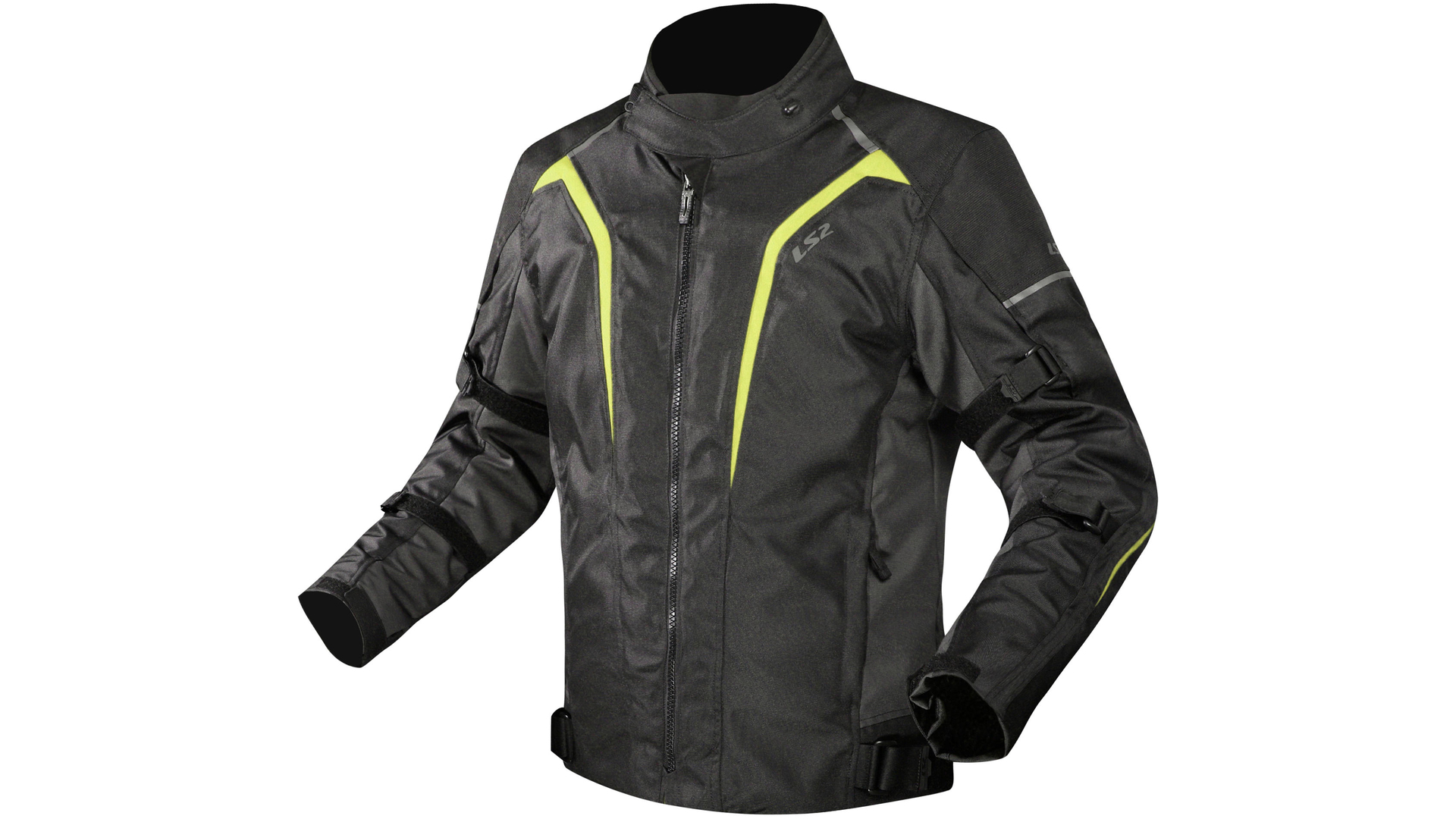 LS2 Sepang Jacke Schwarz / Grau / Neongelb Herren Gr.4xl