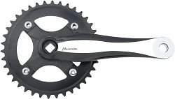 Miranda Kettenradgarnitur Beta 1R Plus 38 Zähne 170 mm schwarz