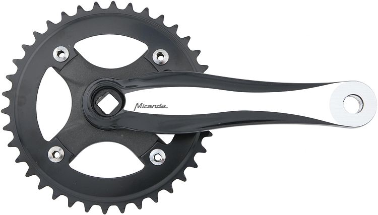 Miranda Kettenradgarnitur Beta 1R Plus 38 Zähne 170 mm schwarz