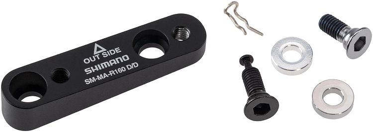 Shimano Scheibenbremsadapter SM-MA-R160D/D 160 mm schwarz