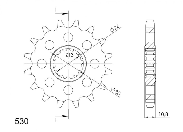 Supersprox Ritzel 530 17Z