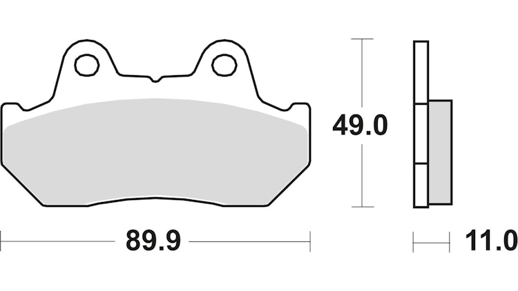 TRW Bremsbelag Typ Organisch Standard mit ABE, Bremsbelag "MCB 512" Satz