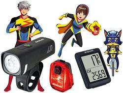 Sigma Sport Leuchten-Set Aura 40 / Hiro 10 / BC 5.0 WR schwarz
