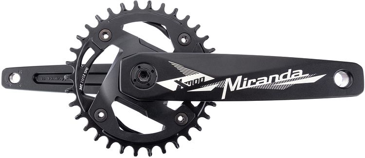 Miranda Kettenradgarnitur Modular MRTB Chainflow 3D 34 Zähne schwarz