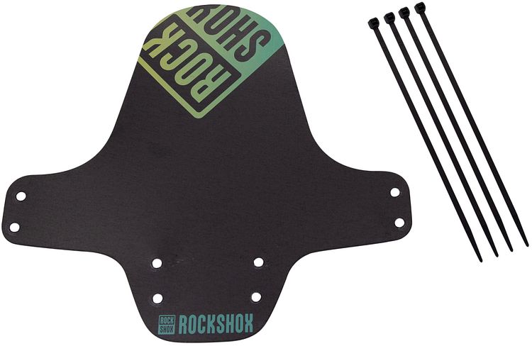 RockShox Steckschutzblech Fender schwarz / petrol, gelb verlaufend