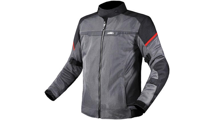 LS2 Riva Jacke Schwarz / Grau / Rot Herren Gr.3xl