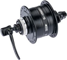 Shimano Nabendynamo DH-3D37 36 Loch schwarz Schnellspanner schwarz