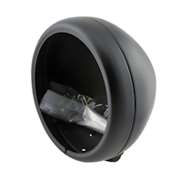 HIGHSIDER pro Pecos Scheinwerfergehäuse Schwarz 5 3/4 Zoll, Untere Befestigung