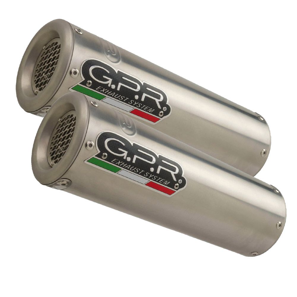 GPR Endschalldämpfer Honda VFR 800 V-TEc 2002/13 Pair EC-Approv. slip-on exhaust M3 Inox 