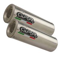 GPR Endschalldämpfer Honda VFR 800 V-TEc 2002/13 Pair EC-Approv. slip-on exhaust M3 Inox 