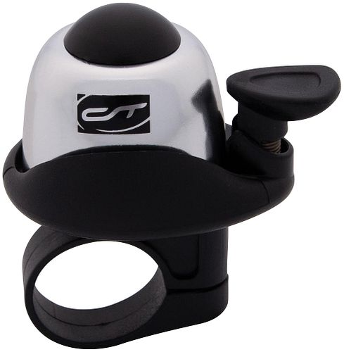 CONTEC Klingel Cup-a-Ding silber passend für Ø 22, 2 mm Lenkerklemmung